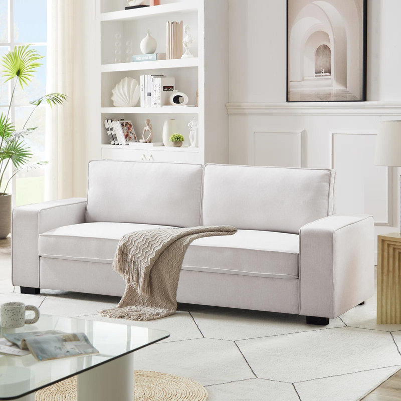 Ebern Designs Calsey 80.3 Square Arm Sofa Reviews Wayfair